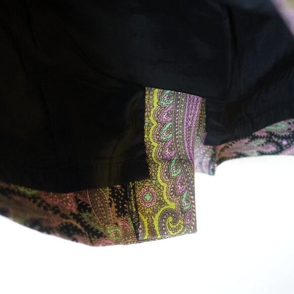 J. Crew JCrew #76239 Orchid Chartreuse Paisley pencil Skirt Petite 2 2P XS - Picture 2 of 11